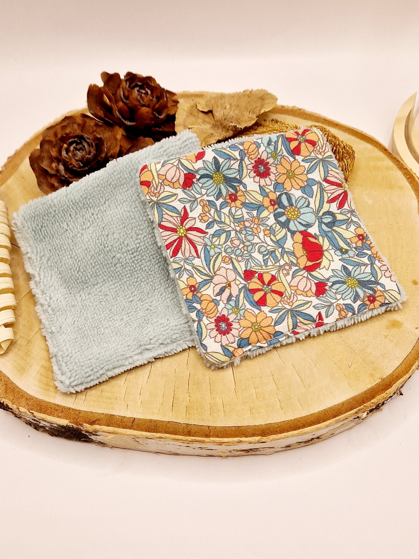 Lingettes coton lavable